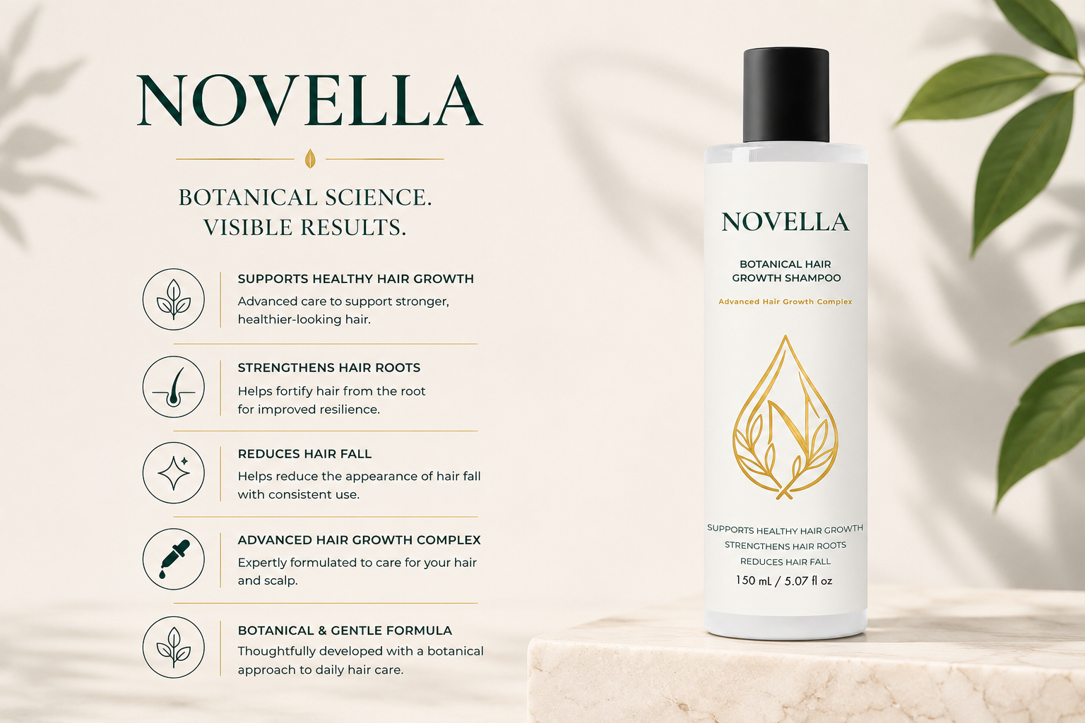NOVELLA Botanical Hair Growth Shampoo