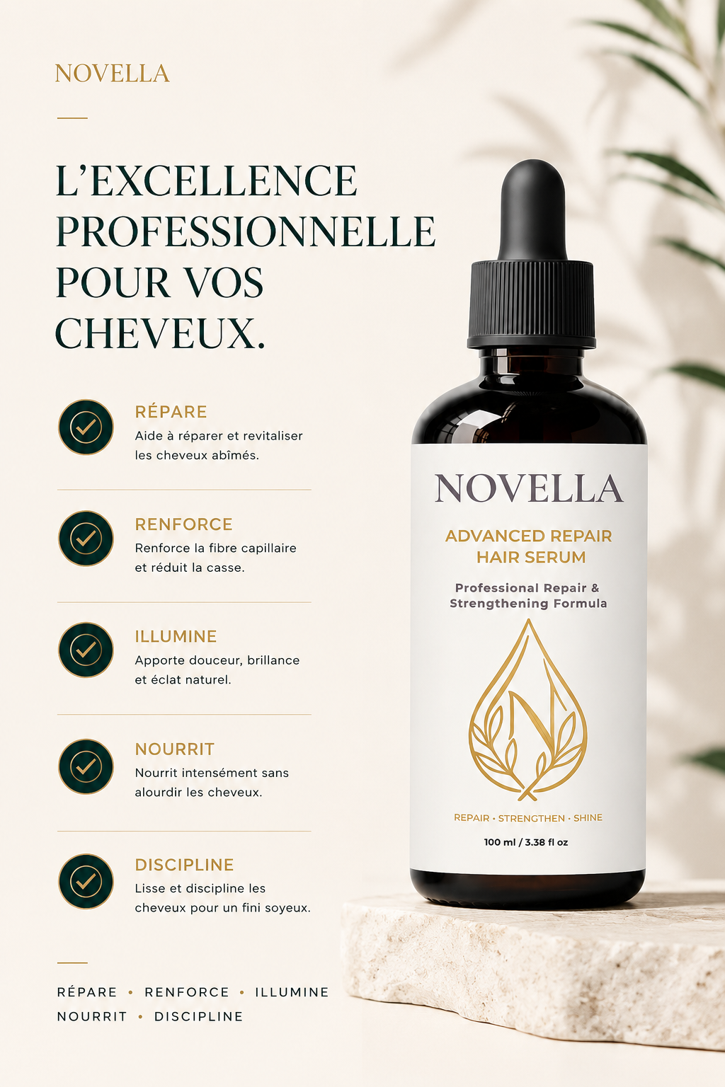 NOVELLA Ceramide Hair Repair Serum
