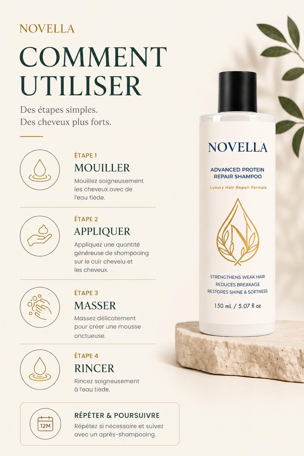 NOVELLA Protein Repair Shampoo