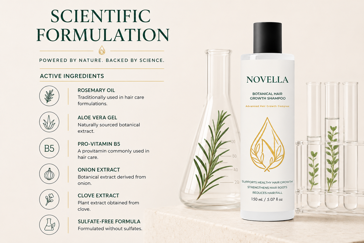 NOVELLA Botanical Hair Growth Shampoo